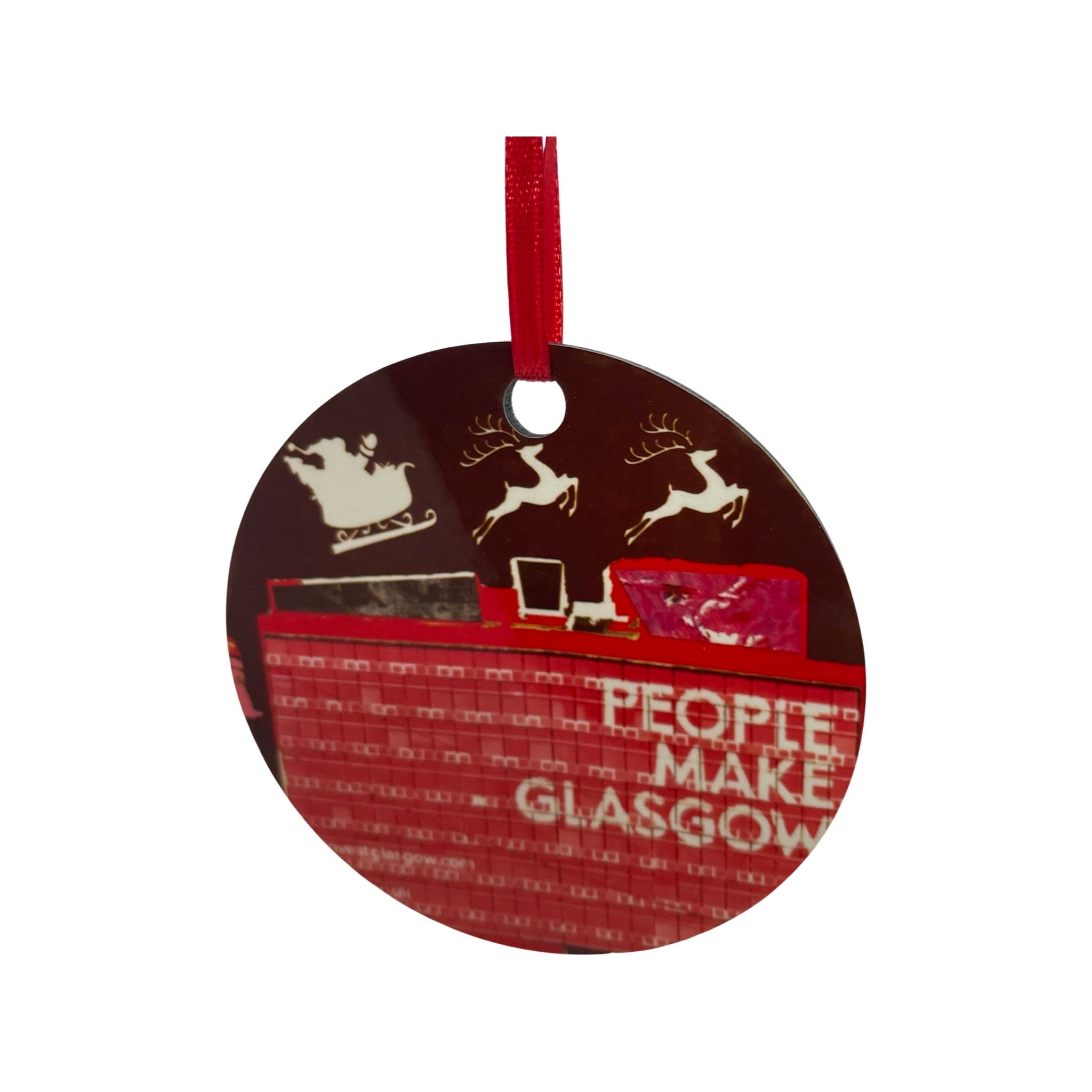 People Make Glasgow Christmas Decoration