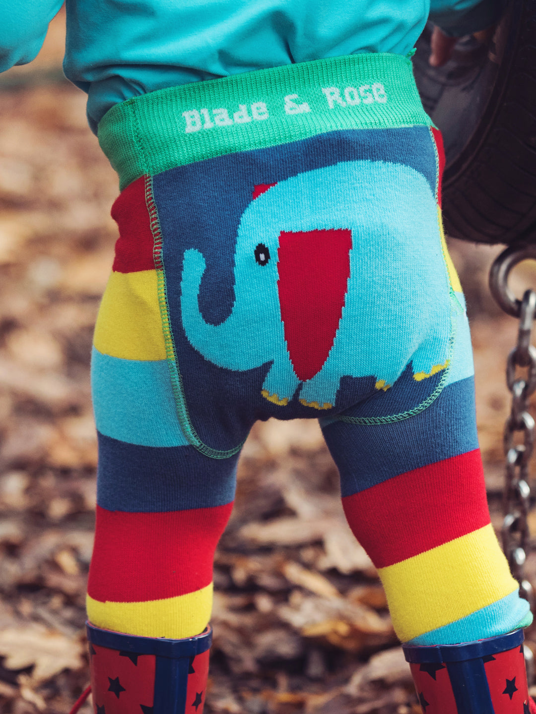 Organic Elephant Kids Leggings