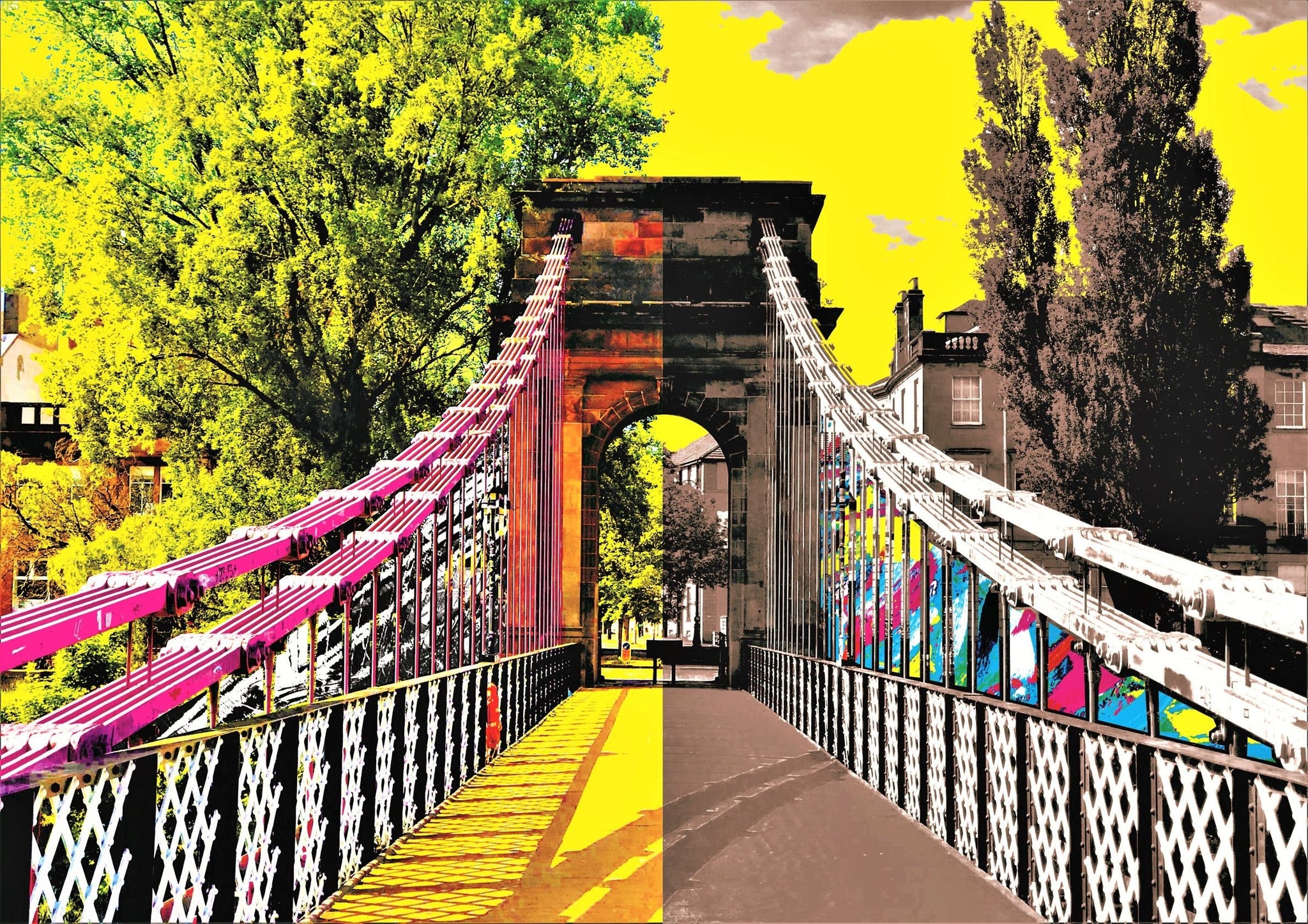 Portland Street Suspension Bridge Print