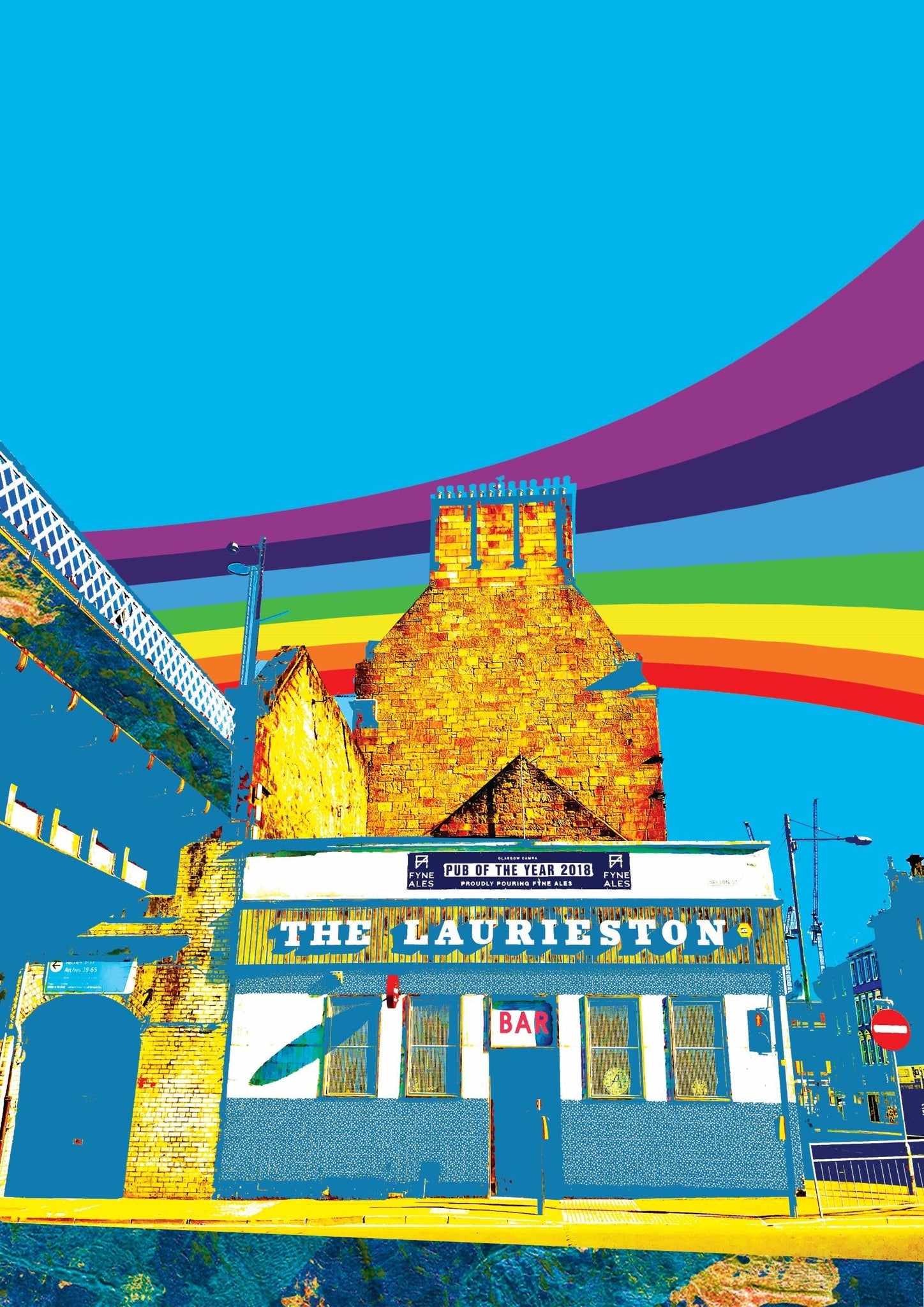 Laurieston Bar Print