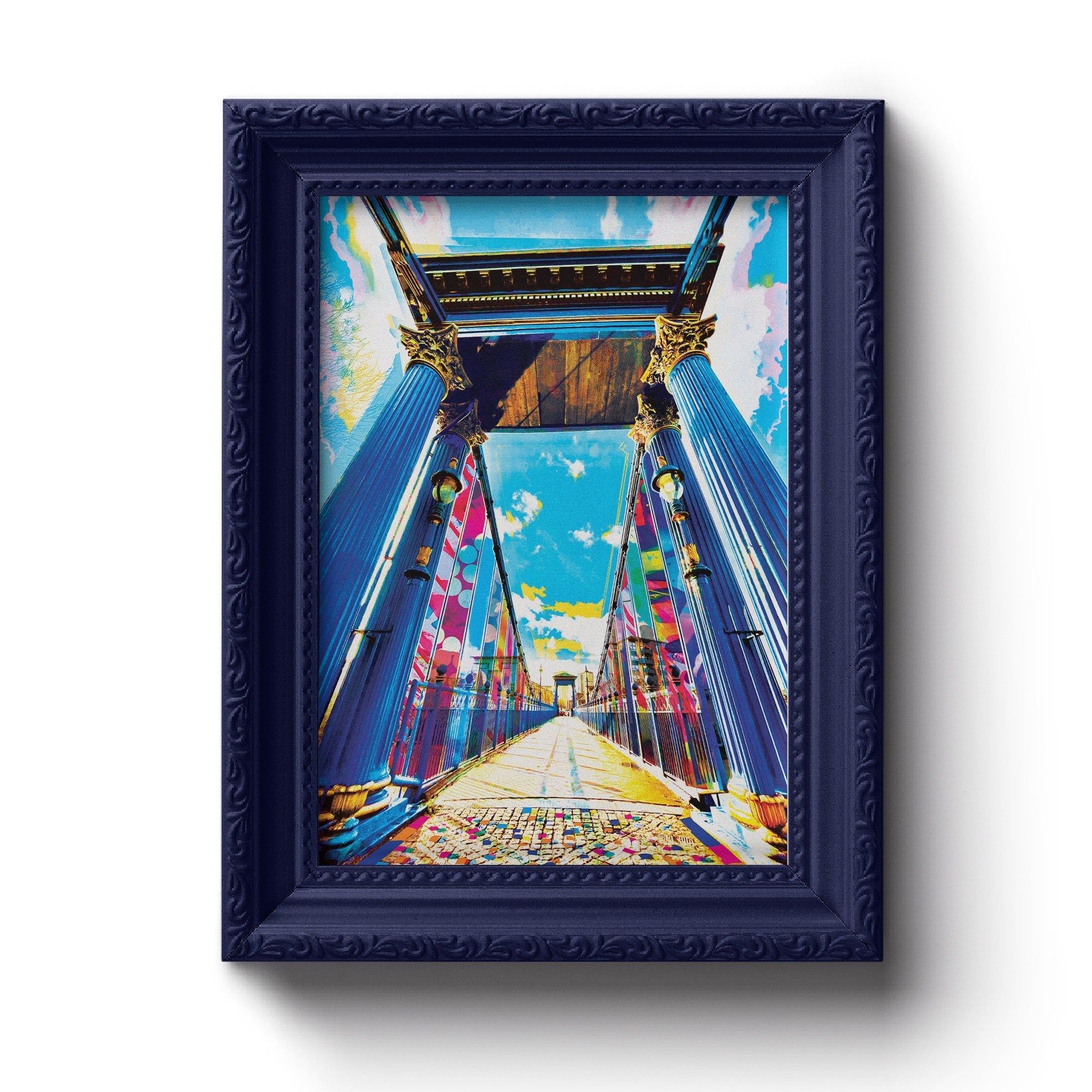 St Andrews Suspension Bridge Print