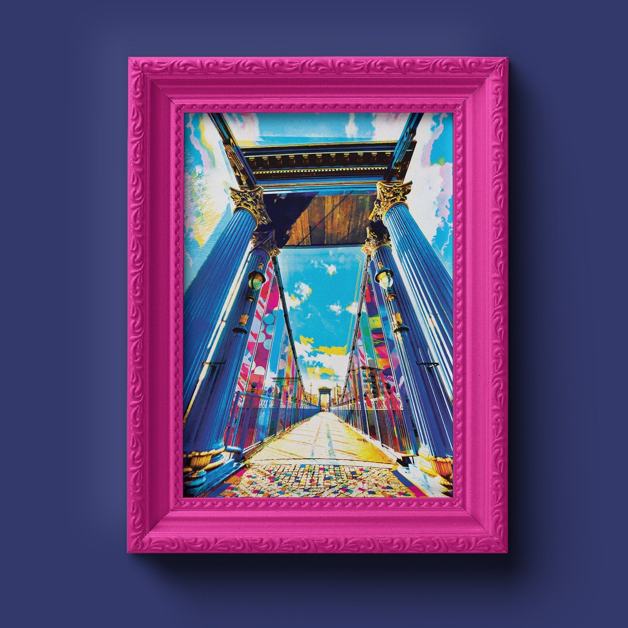 St Andrews Suspension Bridge Print