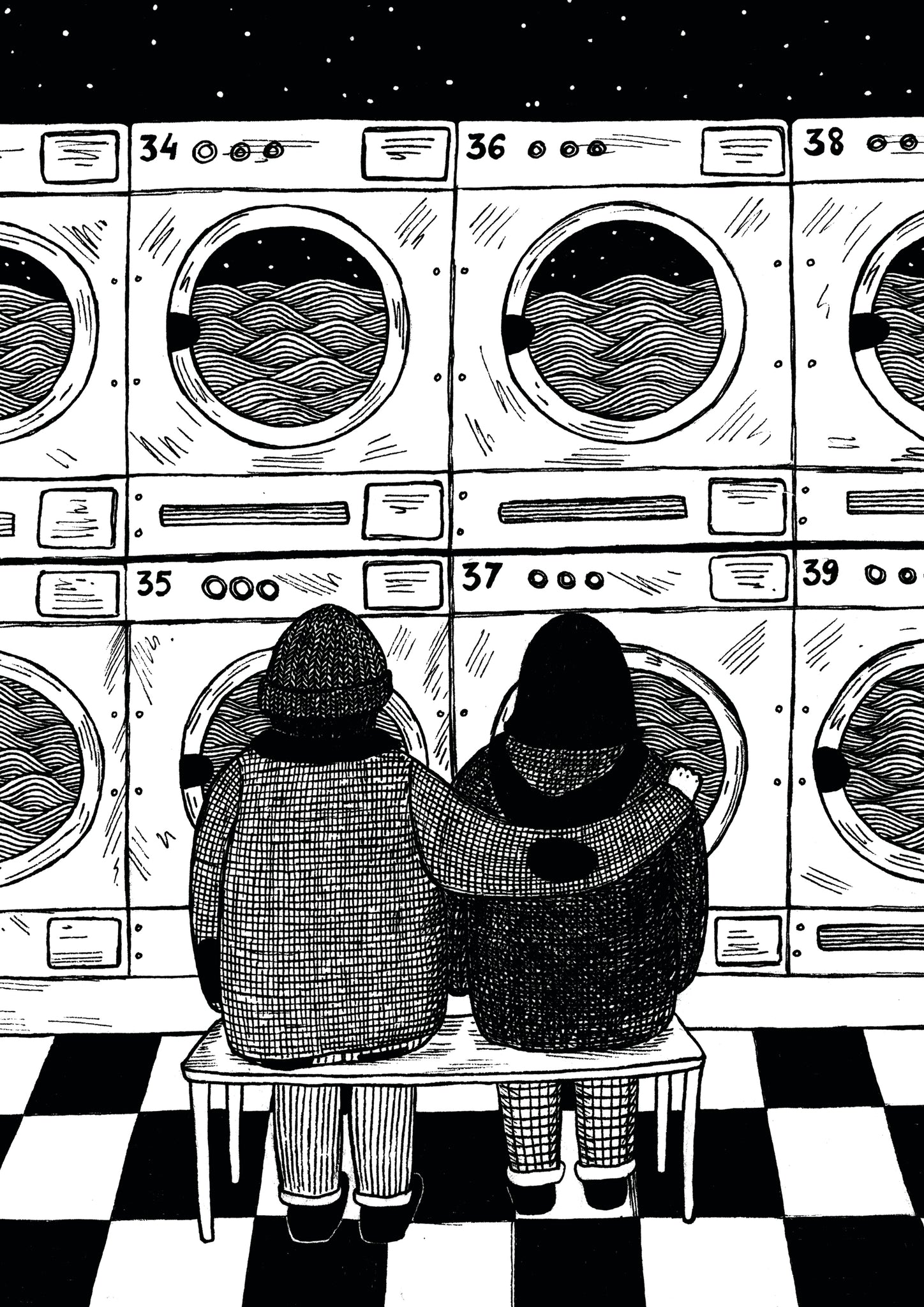 Laundrette Date Print